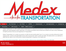 Tablet Screenshot of medextransportation.com